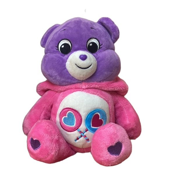 Care Bears Unicorn Hoodie Snuggle Share Bear 12” Plush Stuffed Animal Bear - Picture 2 of 6